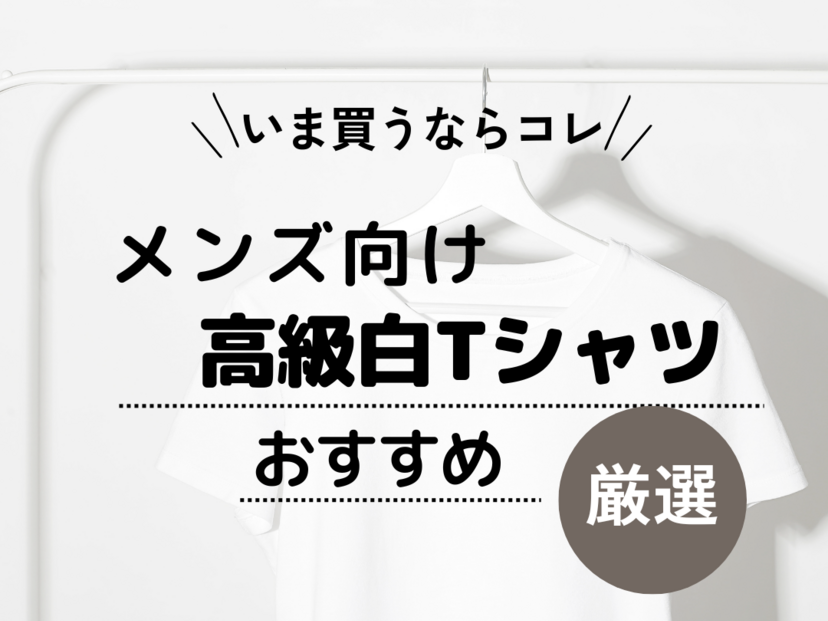 【メンズ】高級な白Tシャツ人気おすすめ16選！厚手で透けない！ おしゃれなブランドをご紹介