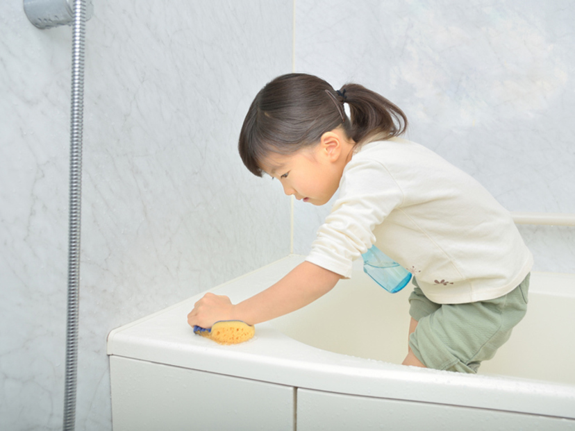 浴槽 クリーナー マイクロファイバー  日本の職人技 バススポンジ 激落ちくん  お風呂 お風呂掃除 浴室  清掃 汚れ  レック そうじ 掃除  スポンジ 二面 水だけ