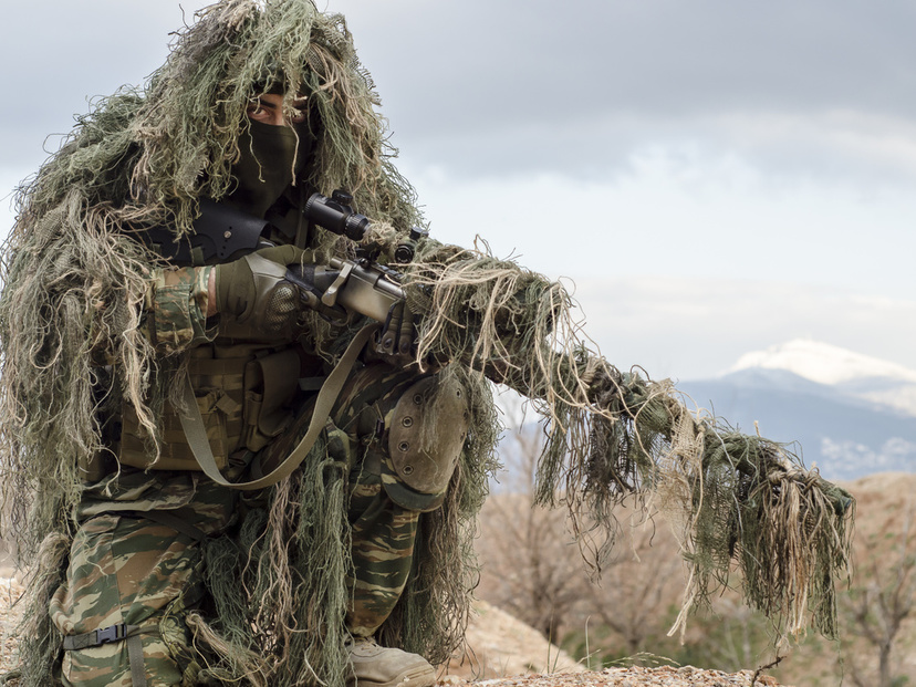 ギリースーツ ジュート付き サバゲー 実物 イギリス軍 ハーフギリー