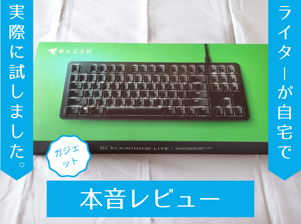 高い静音性！ 『RAZER BLACKWIDOW LITE』オレンジメカニカルスイッチを検証レビュー